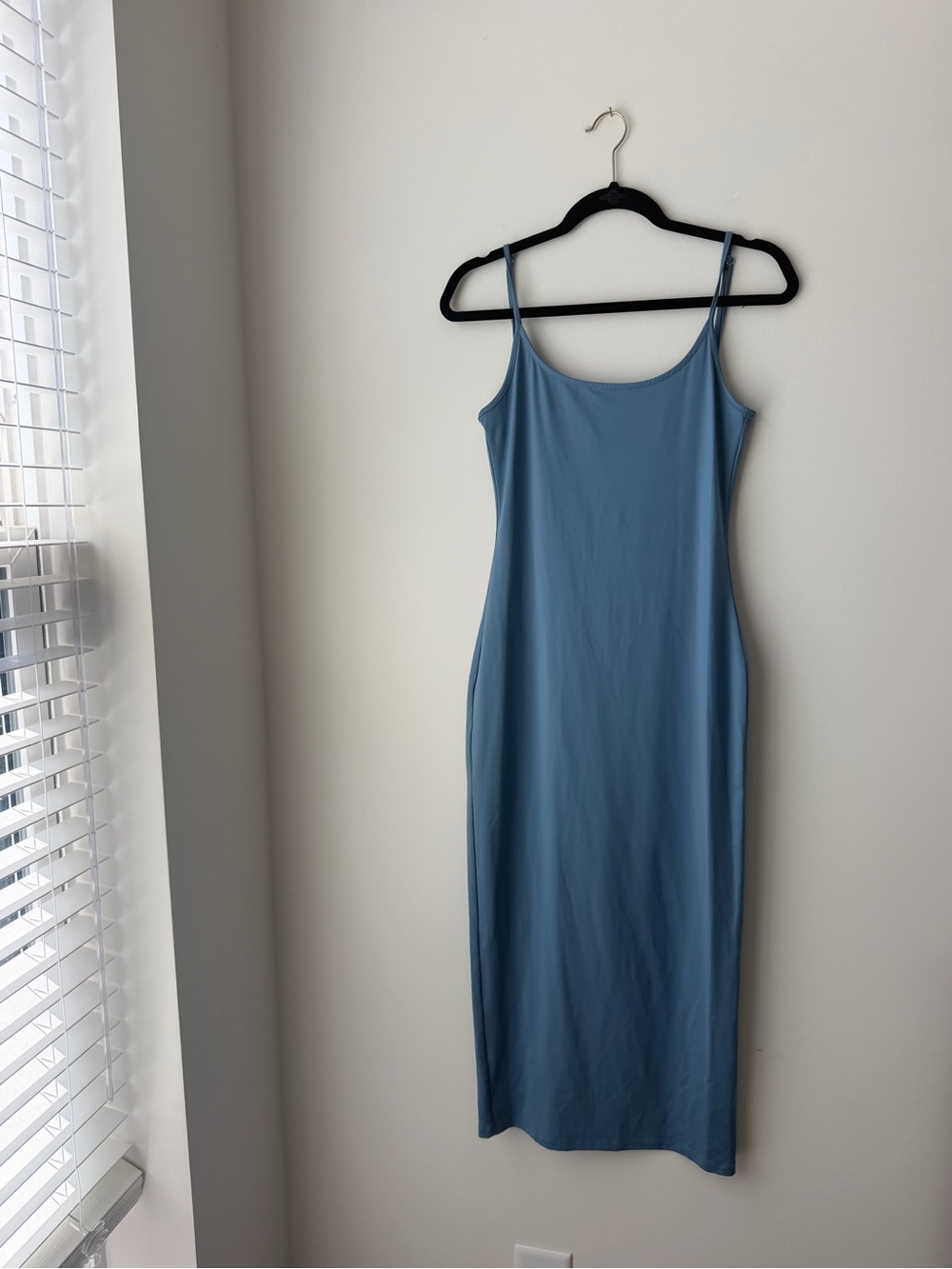 Forever 21 Dusty Blue Spaghetti Strap Midi Dress